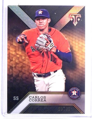 2016 Topps Triple Threads Onyx Carlos Correa #D15/50 #93