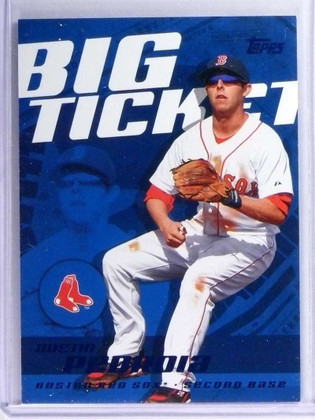 2009 Topps Ticket To Stardom Dustin Pedroia Big Ticket Blue #D33/99