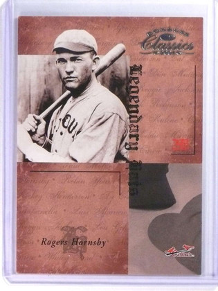 2004 Donruss Classics Legendary Hats Rogers Hornsby #D39/50 #LH-38