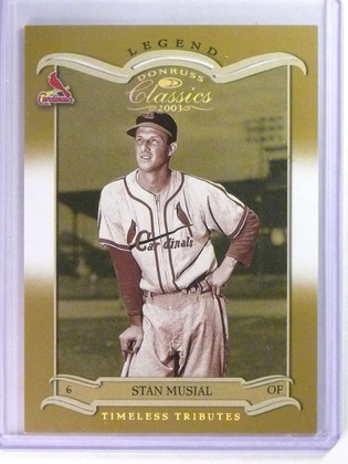 2003 Donruss Classics Timeless Tributes Stan Musial #D52/100 #116
