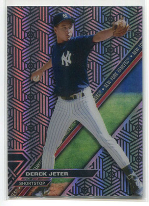 2017 Topps High Tek Blackout Braid HTDJ Derek Jeter