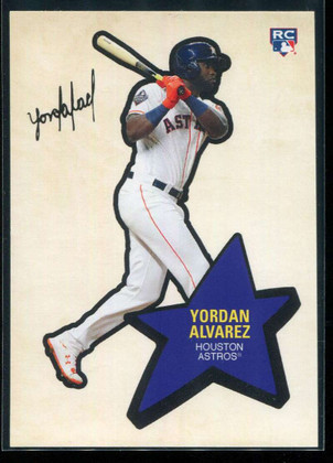 2020 Topps 582 Montgomery Club '68 Action Stickers 1 Yordan Alvarez Rookie