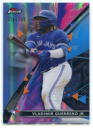 2021 Finest Sky Blue Refractor 39 Vladimir Guerrero 176/300