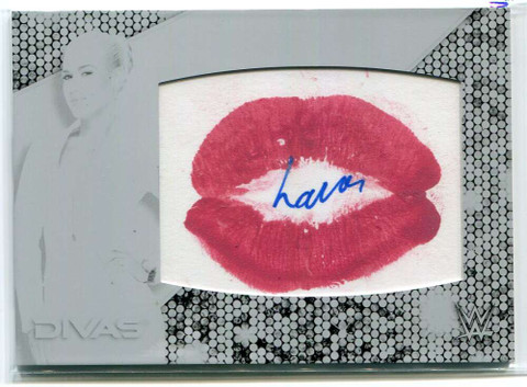 2016 Topps WWE Diva Kiss Autographs Printing Plate Black NNO Lana Kiss Auto 1/1