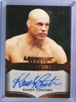2019 Leaf Ultimate Sports Signatures Bronze Randy Couture Autograph Auto #4/25
