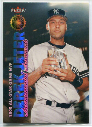 2001 Fleer Authority mm4 Derek Jeter MM 1233/2000 Monumental Moments