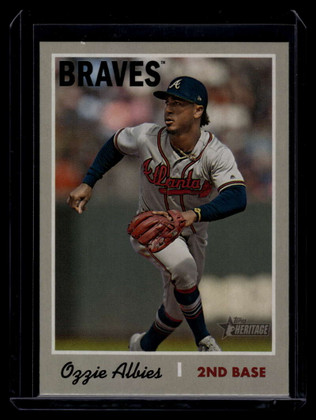 2019 Topps Heritage Action Variations 436 Ozzie Albies