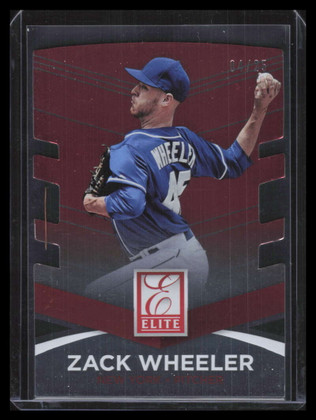2015 Donruss Elite Inserts Status Red 18 Zack Wheeler 4/25