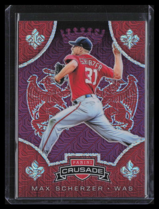 2019 Panini Crusade Purple Mojo 25 Max Scherzer 56/75