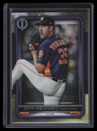 2020 Topps Tribute Purple 12 Justin Verlander 38/50