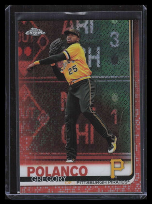 2019 Topps Chrome Orange Refractor 159 Gregory Polanco 7/25