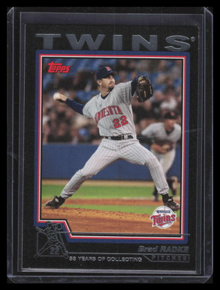 2004 Topps Black 32 Brad Radke 6/53