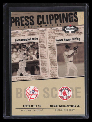 2003 Fleer Box Score Press Clippings 1 Nomar Garciaparra Derek Jeter 204/250