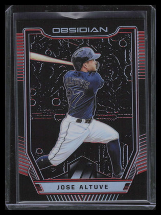 2019 Panini Obsidian Electric Etch Red 36 Jose Altuve 7/25