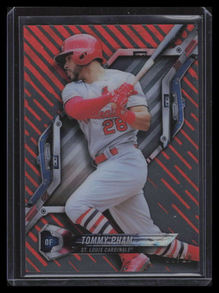 2018 Topps High Tek Galactic Diffractors Red HTTP Tommy Pham 5/10