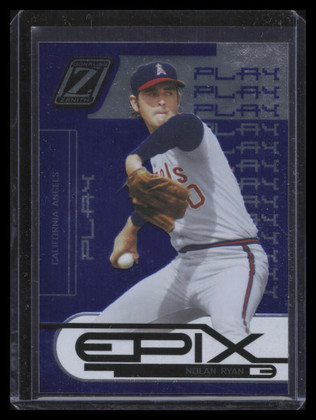 2005 Zenith Epix Blue Play 24 Nolan Ryan 236/500