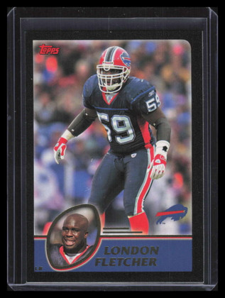 2003 Topps Black 235 London Fletcher 141/150