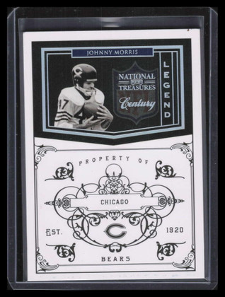 2010 Playoff National Treasures Century Silver 193 Johnny Morris 2/25