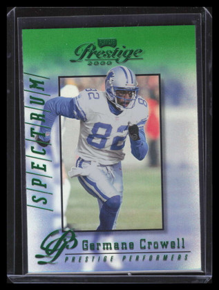 2000 Playoff Prestige Spectrum Green 214 Germane Crowell PP 15/25 Performers