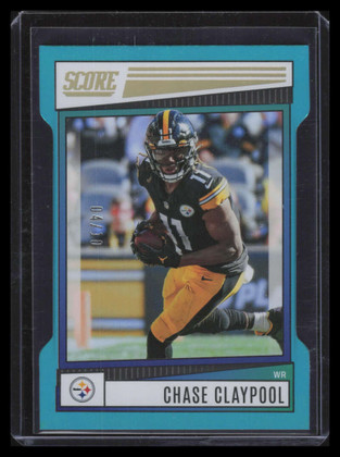 2022 Score Die Cut 210 Chase Claypool 4/10