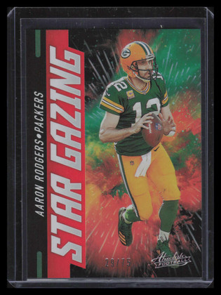 2021 Absolute Star Gazing Spectrum Red 5 Aaron Rodgers 29/75