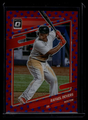 2021 Donruss Optic Freedom Refractor 153 Rafael Devers 3/45