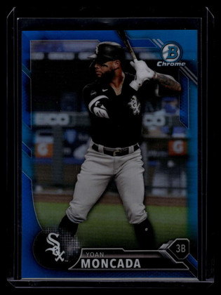 2021 Bowman Sterling Recollections Blue Refractor SRYM Yoan Moncada 16/25