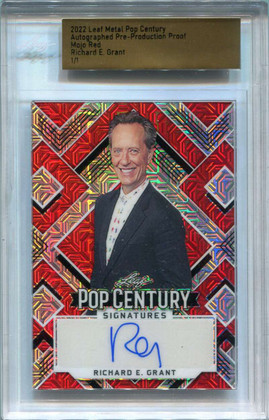 2022 Metal Pop Century Pre-Production Proof Mojo Red Richard E. Grant Auto 1/1