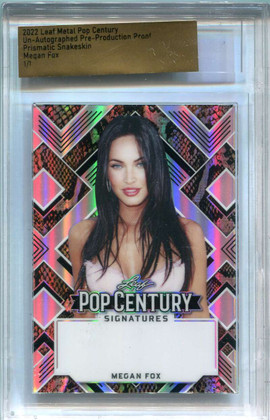 2022 Metal Pop Century Pre-Production Proof Prismatic Snakeskin Megan Fox 1/1