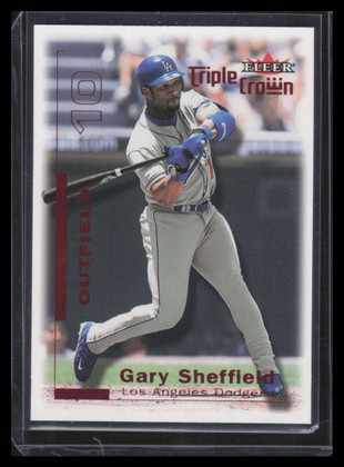 2001 Fleer Triple Crown Red 26 Gary Sheffield 198/325