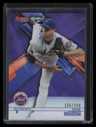 2018 Bowman's Best Purple Refractor 42 Jacob deGrom 155/250