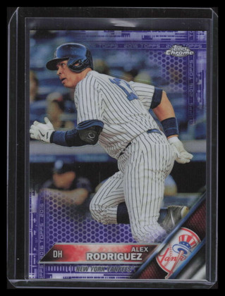 2016 Topps Chrome Purple Refractor 146 Alex Rodriguez 213/275