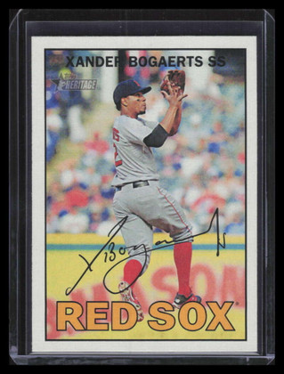 2016 Topps Heritage 88b Xander Bogaerts Action SP