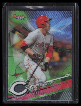 2017 Bowman's Best Green Refractor 36 Joey Votto 61/99