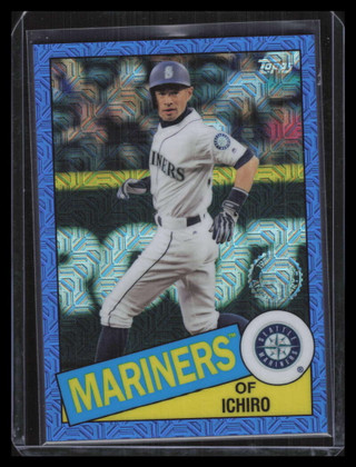 2020 Topps '85 Silver Pack Chrome Blue Refractor 85c36 Ichiro Suzuki 10/150
