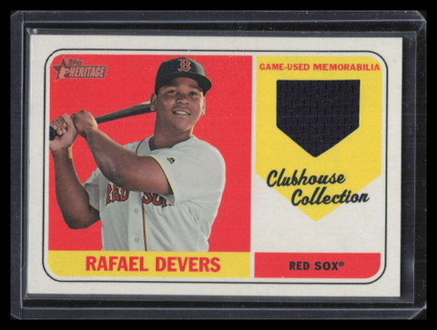 2018 Topps Heritage Clubhouse Collection Relics Rafael Devers Rookie Jersey