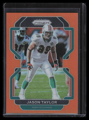2021 Panini Prizm Prizms Orange Refractor 113 Jason Taylor 97/249