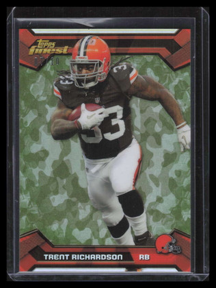 2013 Finest Camo Refractor 98 Trent Richardson 7/10