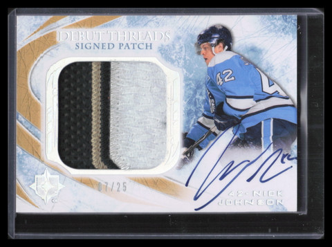 2010-11 Ultimate Debut Threads Autographs Nick Johnson Rookie Patch Auto 7/25