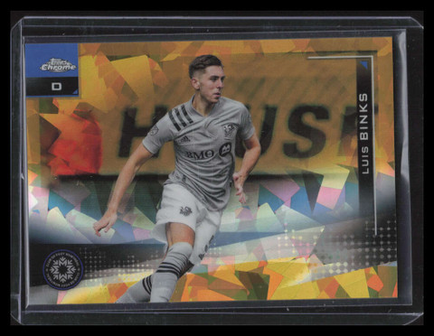 2021 Topps Chrome MLS Sapphire Gold Refractor 29 Luis Binks 35/50
