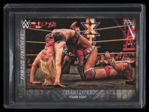 2015 Topps Undisputed Famous Finishers Black ff28 Charlotte Figure Eight 44/99