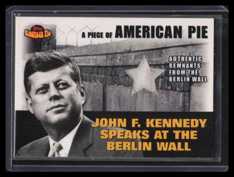 2001 Topps American Pie Relics papm2 John F. Kennedy Berlin Wall Relic