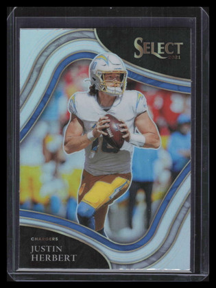 2021 Select Prizm Silver Refractor 319 Justin Herbert Field Level