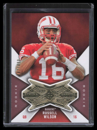 2012 SPx Finite Rookies FRW Russell Wilson Rookie 247/499