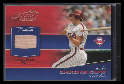 2002 Playoff Piece of the Game Materials Bronze 61 Mike Schmidt Bat 133/250
