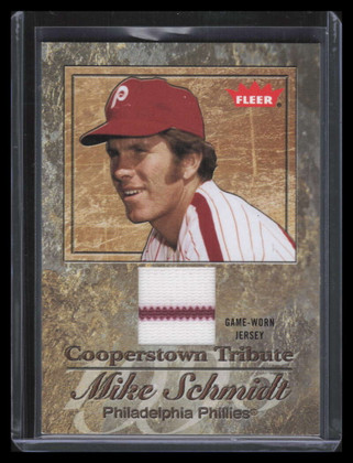 2005 Fleer Tradition Cooperstown Tribute Jersey MS Mike Schmidt Jersey