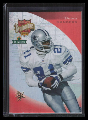 1997 Absolute Gold Redemption 180 Deion Sanders Gold Star