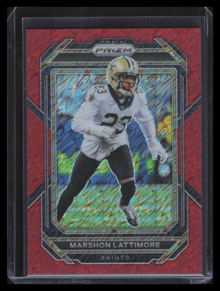 2022 Panini Prizm Prizms Red Shimmer Refractor 214 Marshon Lattimore 1/35