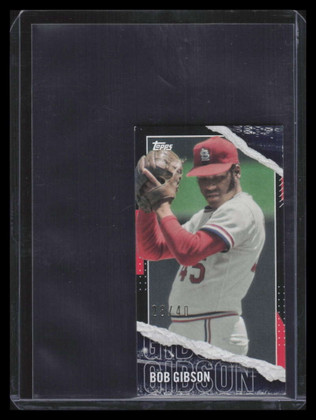 2020 Topps Rip Mini Black m16 Bob Gibson 28/40