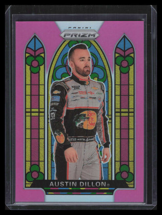 2020 Panini Prizm Prizms Pink Refractor 68 Austin Dillon SG 33/50 Stained Glass